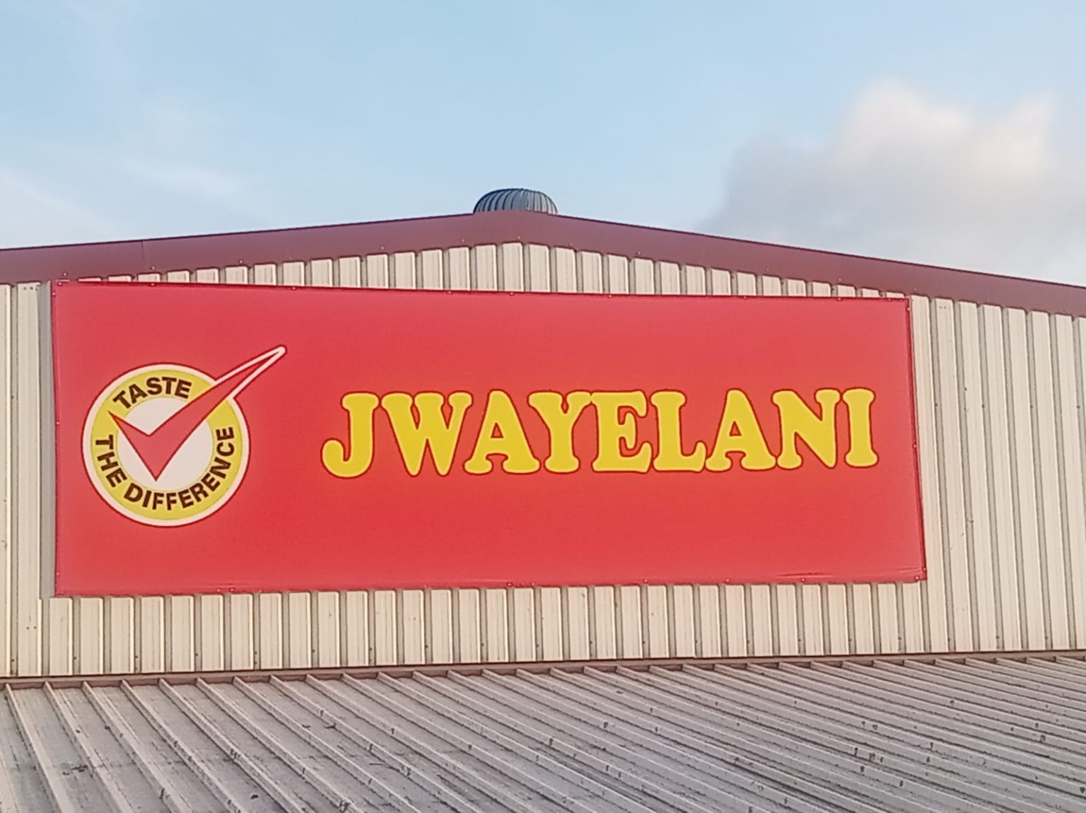 Jwayelani large-format building sign